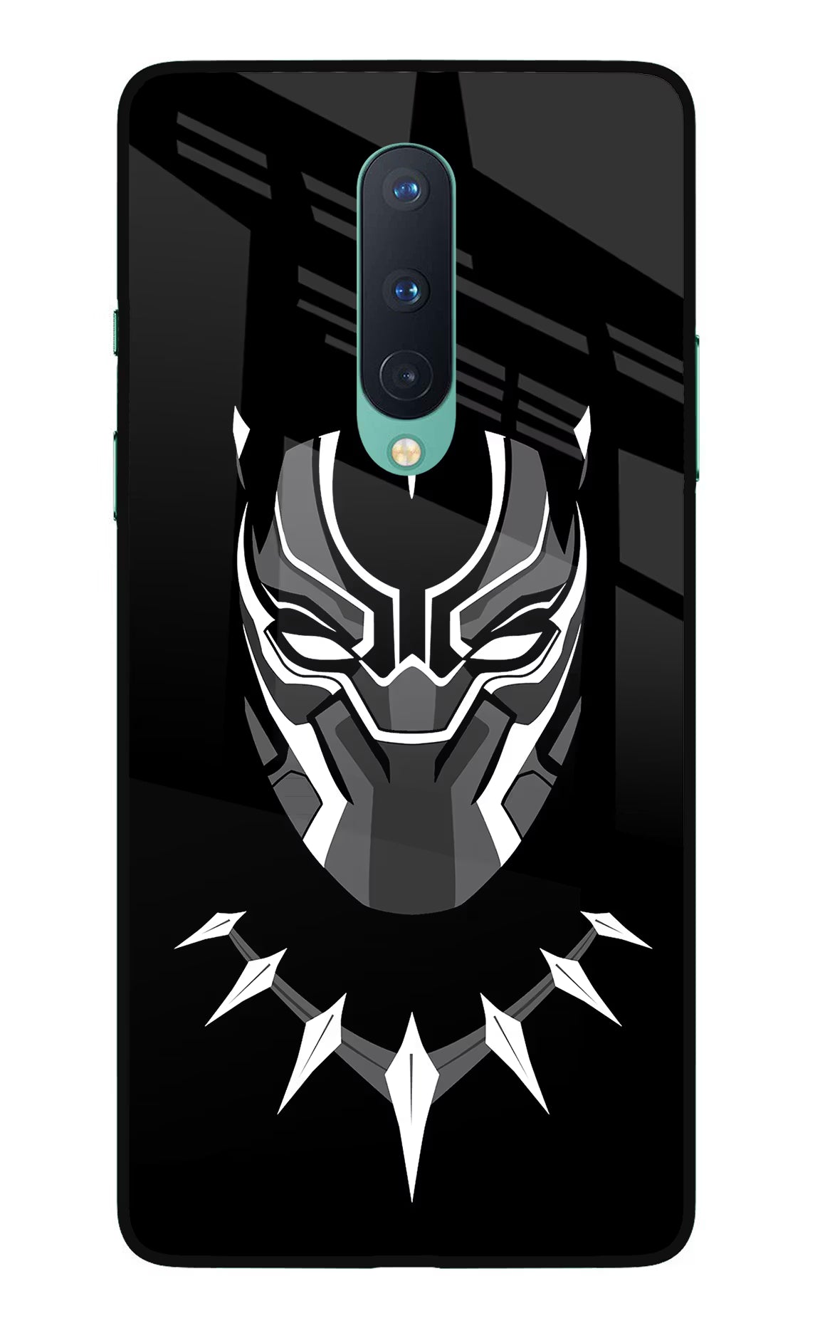 Black Panther Oneplus 8 Glass Case Back Cover by Casekaro