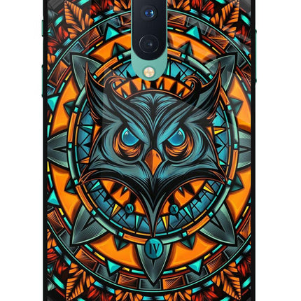 Angry Owl Art Oneplus 8 Glass Case