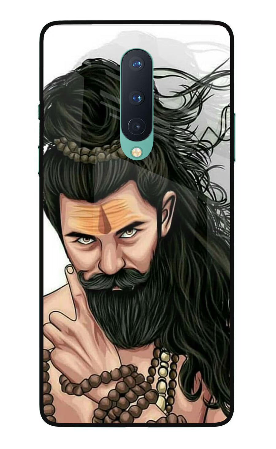 Mahadev Oneplus 8 Back Cover, Glass case