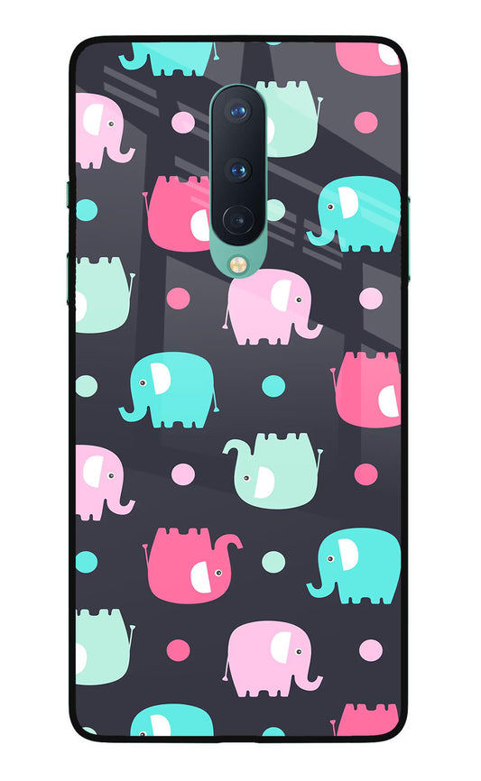 Elephants Oneplus 8 Glass Case