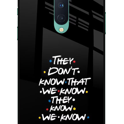 FRIENDS Dialogue Oneplus 8 Glass Case