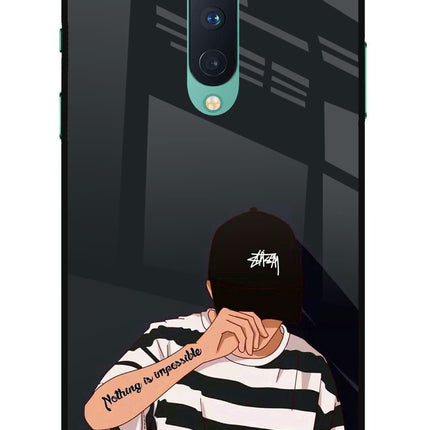 Aesthetic Boy Oneplus 8 Glass Case