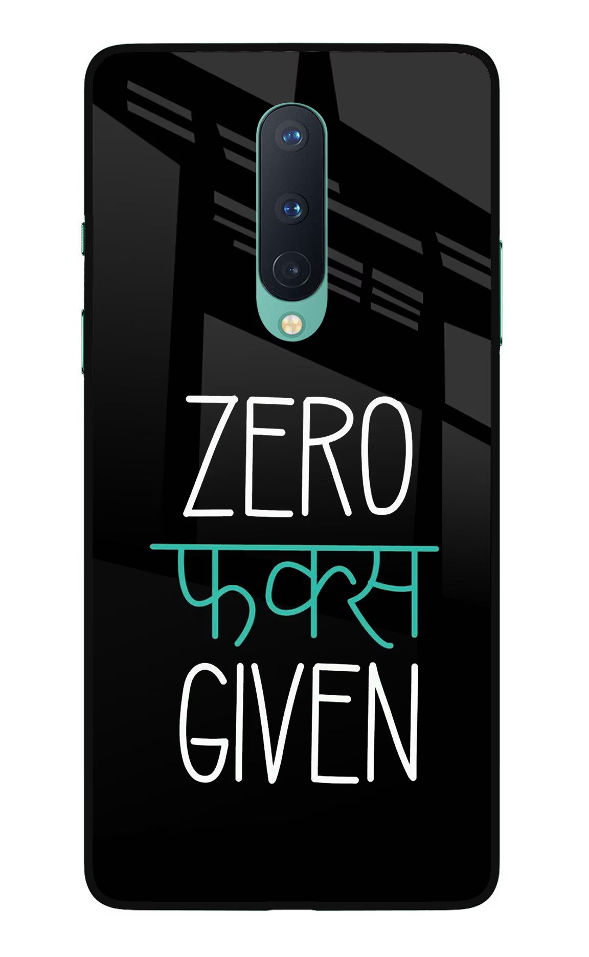 Zero Fucks Given Oneplus 8 Glass Case