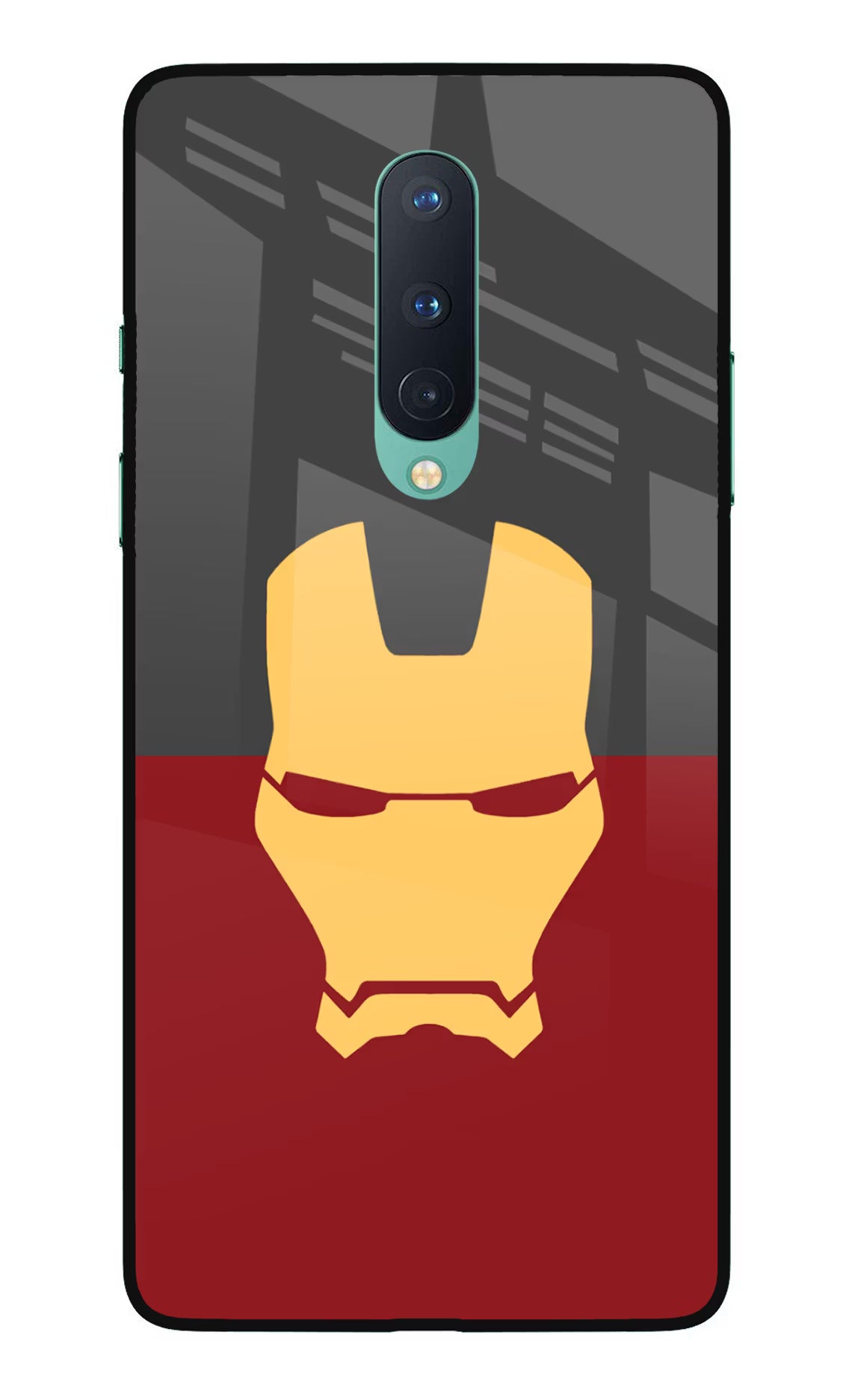 Ironman Oneplus 8 Glass Case Back Cover by Casekaro