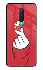 Korean Love Sign Oneplus 8 Glass Case