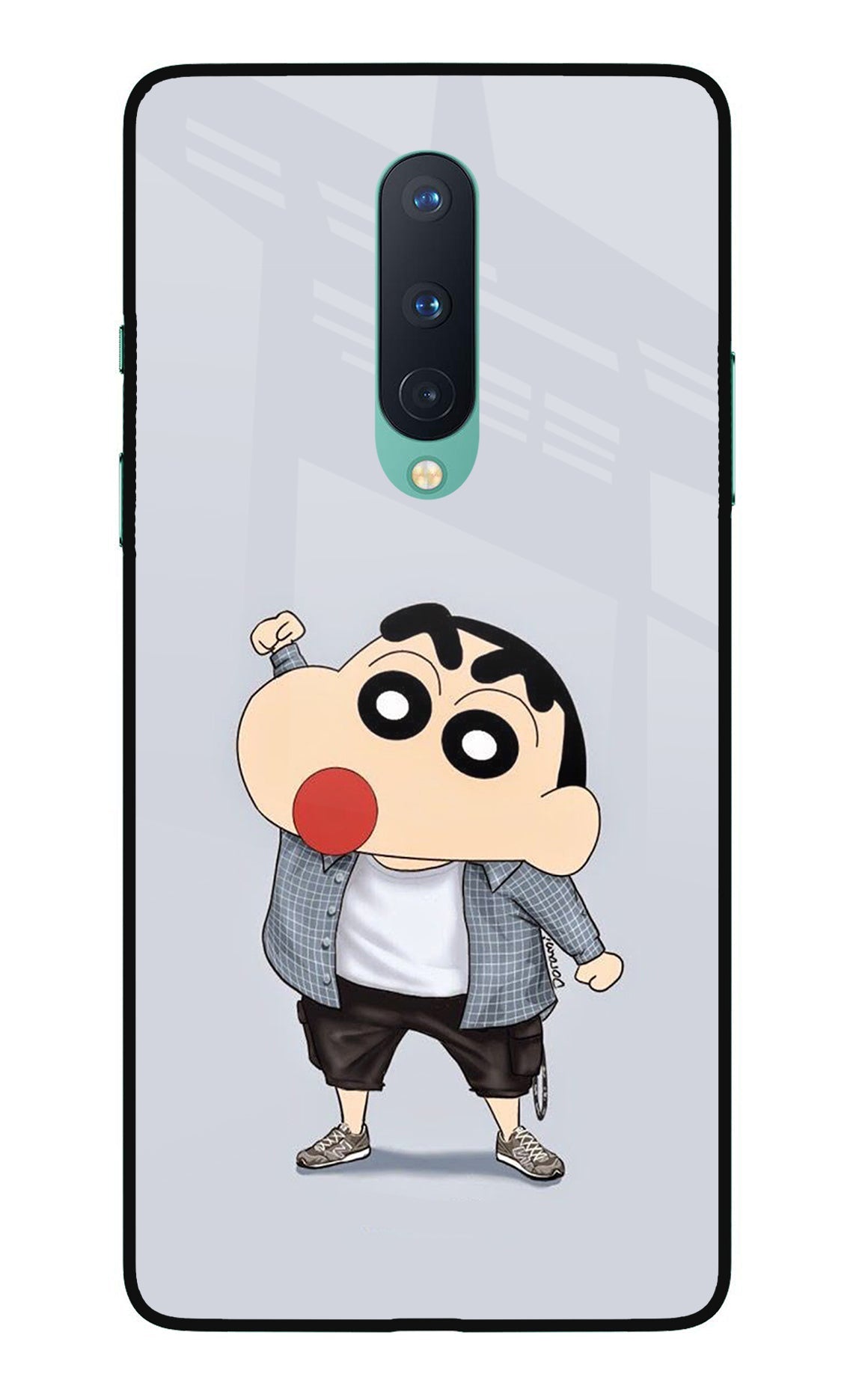 Shinchan Oneplus 8 Glass Case