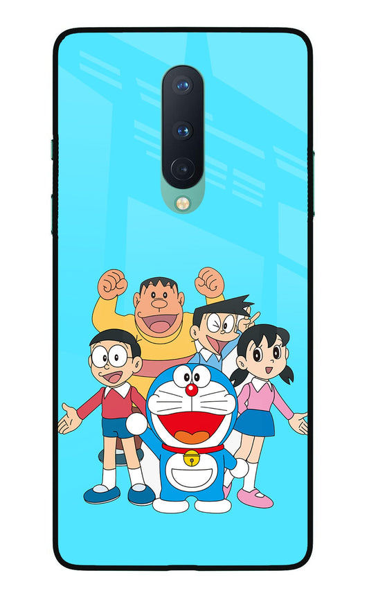 Doraemon Gang Oneplus 8 Glass Case