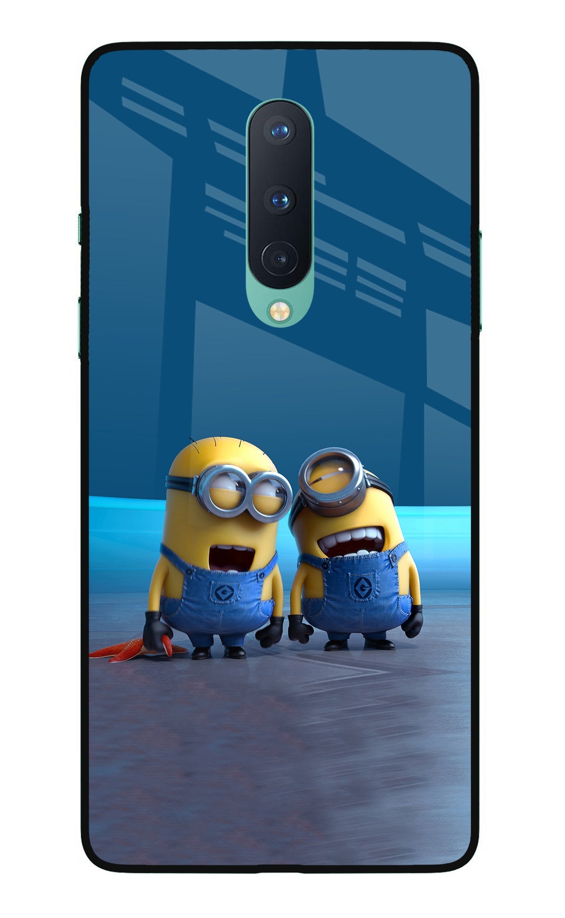 Minion Laughing Oneplus 8 Glass Case