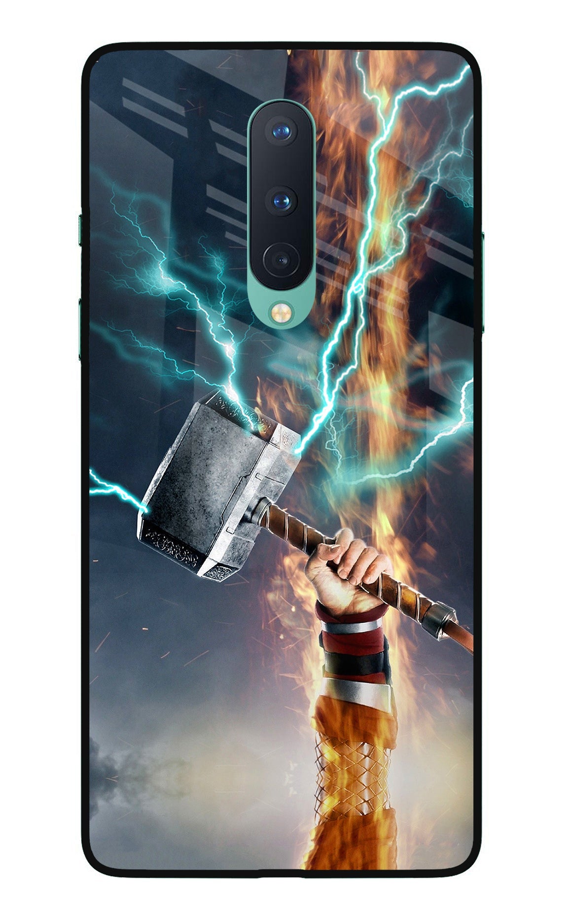 Thor Hammer Mjolnir Oneplus 8 Glass Case