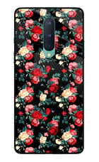 Rose Pattern Oneplus 8 Glass Case
