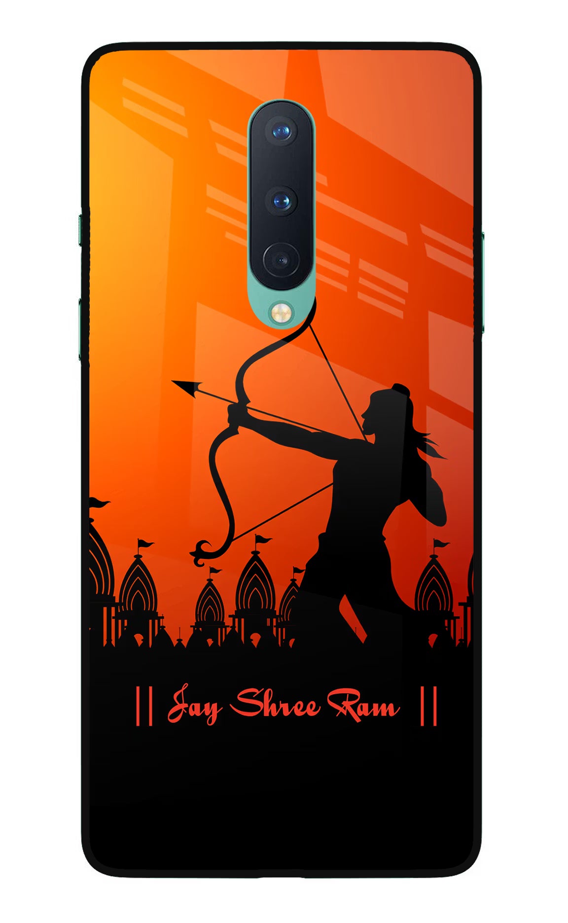 Lord Ram - 4 Oneplus 8 Glass Case Back Cover by Casekaro