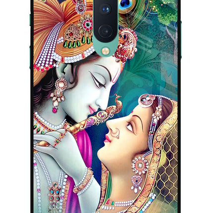 Lord Radha Krishna Oneplus 8 Glass Case