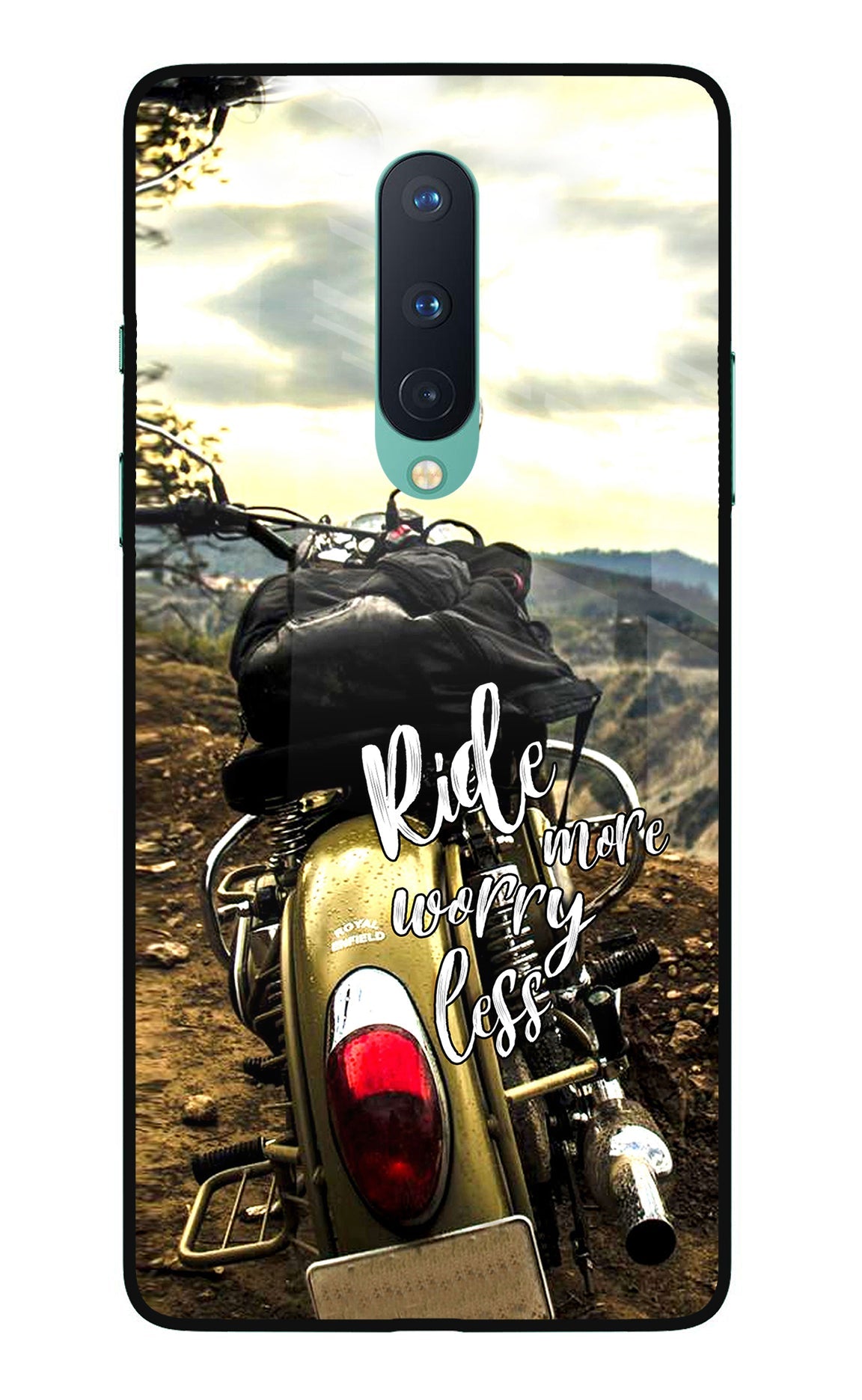 Ride More Worry Less Oneplus 8 Glass Case