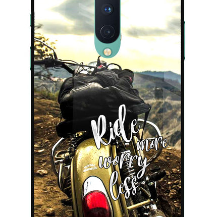 Ride More Worry Less Oneplus 8 Glass Case