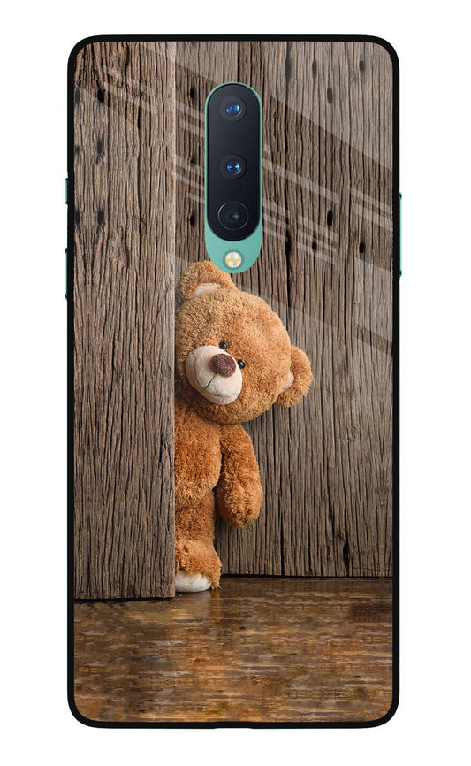 Teddy Wooden Oneplus 8 Glass Case