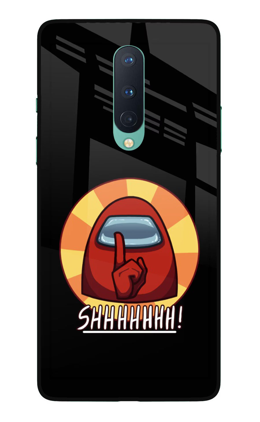 Among Us Shhh! Oneplus 8 Back Cover, Glass case