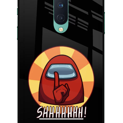 Among Us Shhh! Oneplus 8 Glass Case