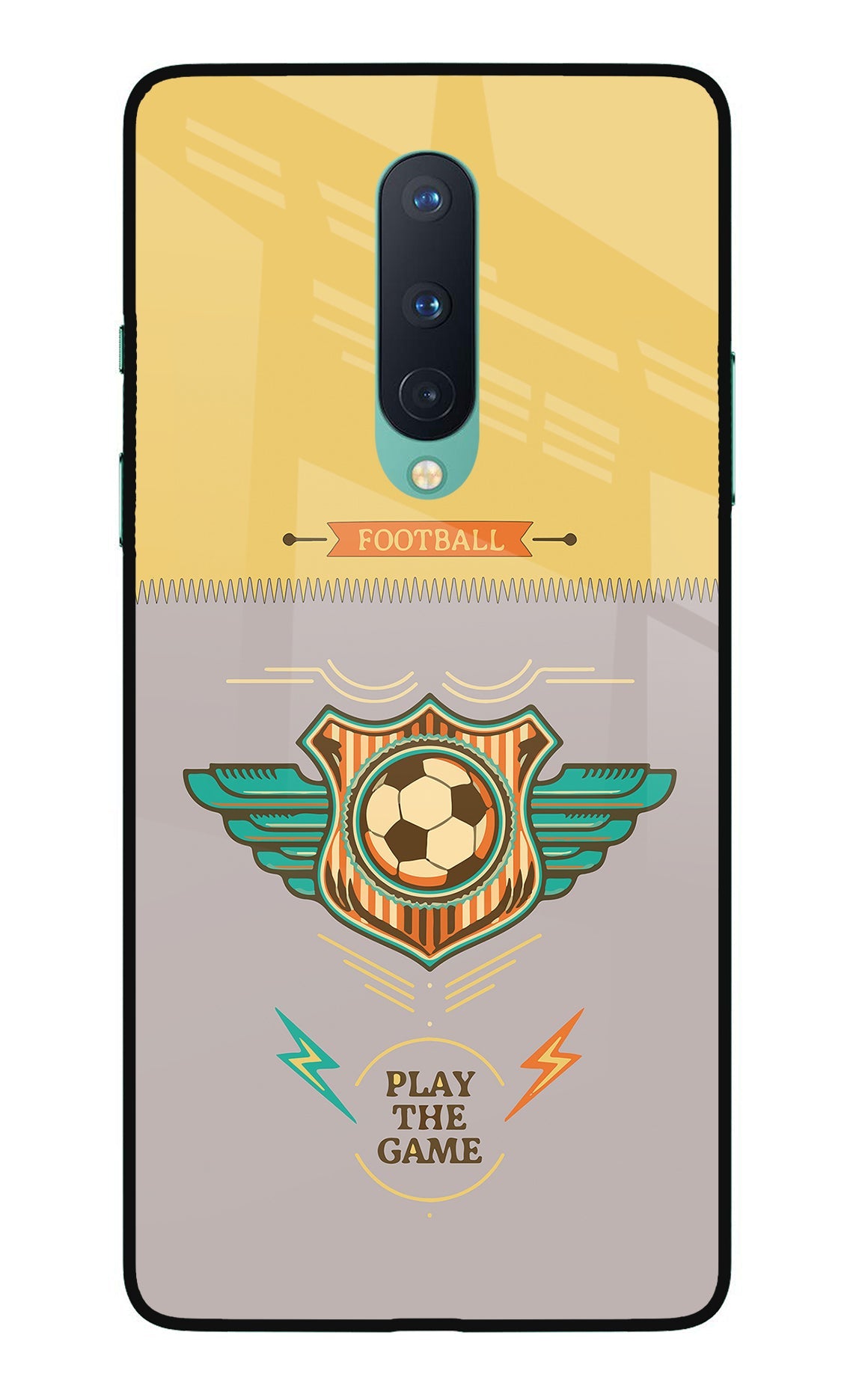 Football Oneplus 8 Glass Case