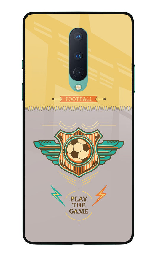 Football Oneplus 8 Glass Case