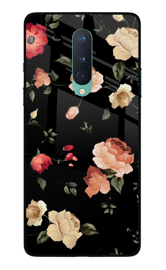 Flowers Oneplus 8 Glass Case