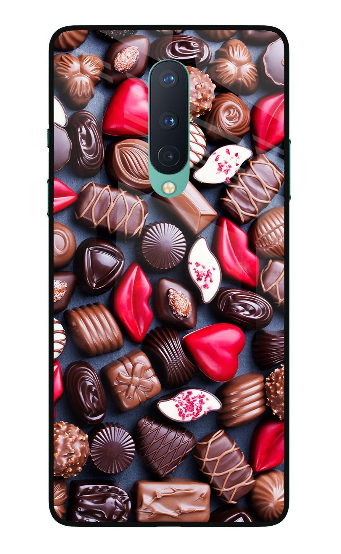 Chocolates Oneplus 8 Glass Case