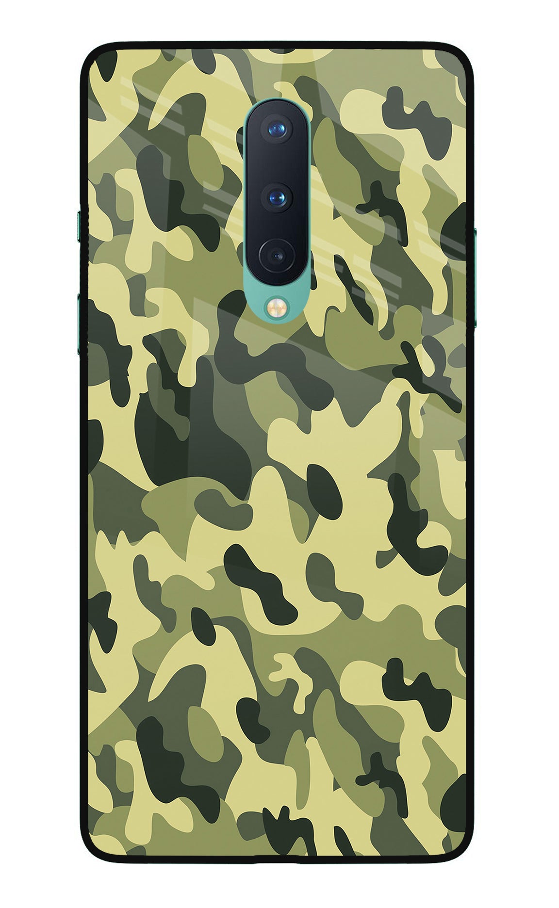 Camouflage Oneplus 8 Glass Case