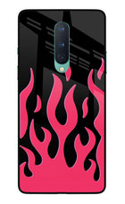 Fire Flames Oneplus 8 Glass Case
