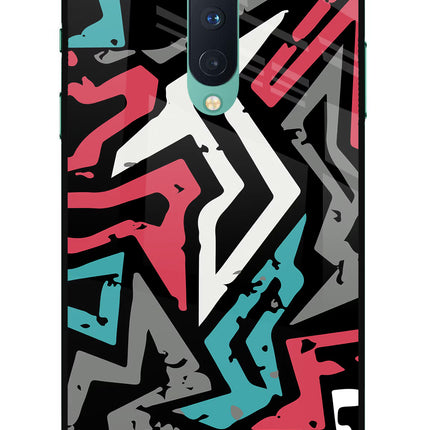 Geometric Graffiti Oneplus 8 Glass Case