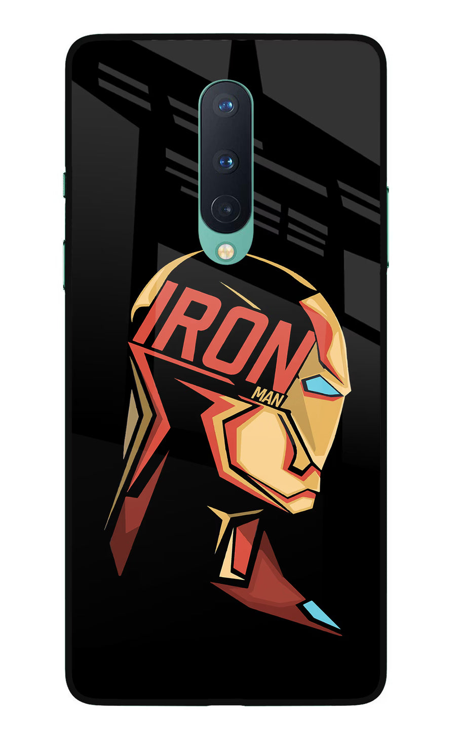 IronMan Oneplus 8 Back Cover, Glass case