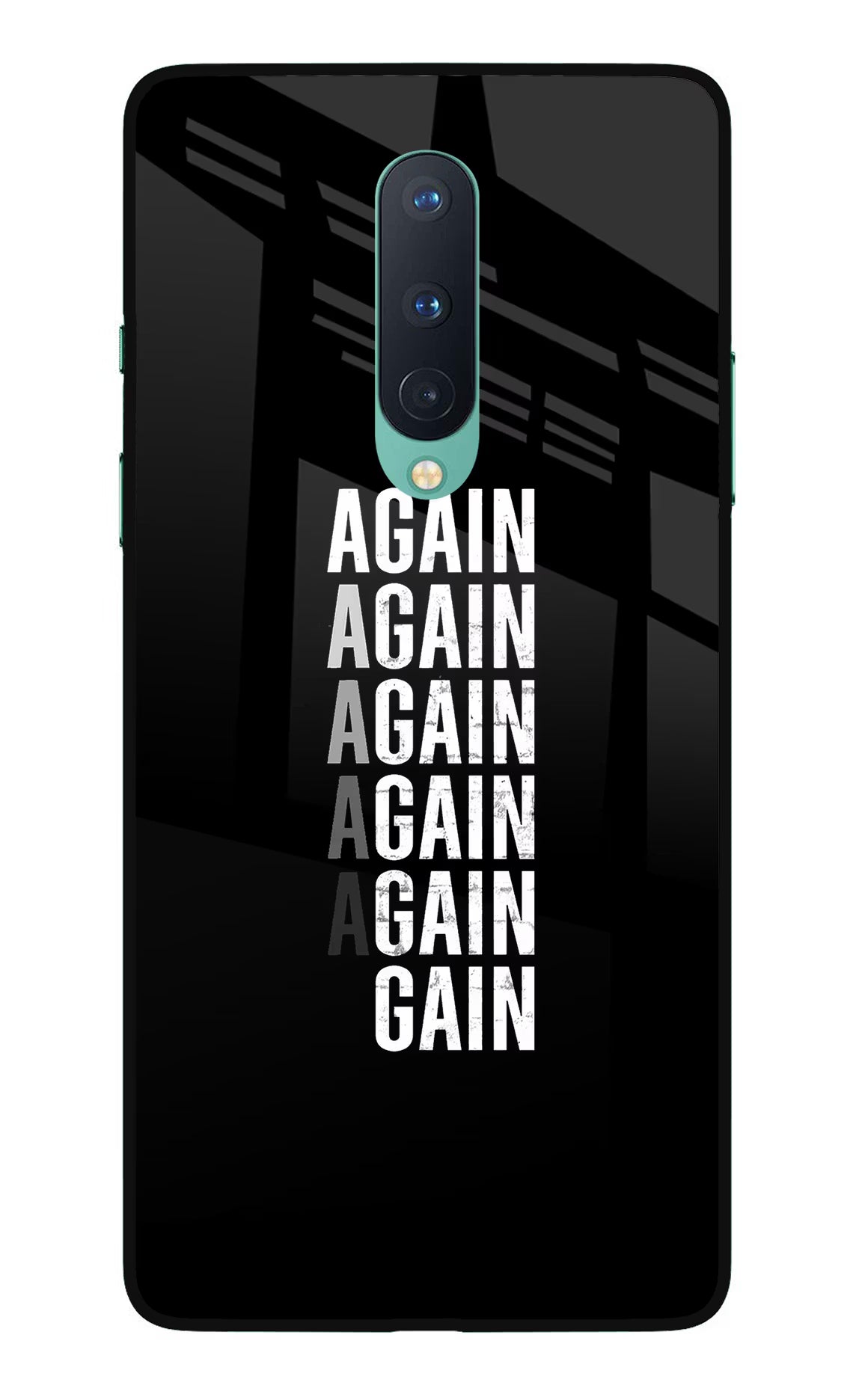 Again Again Gain Oneplus 8 Glass Case
