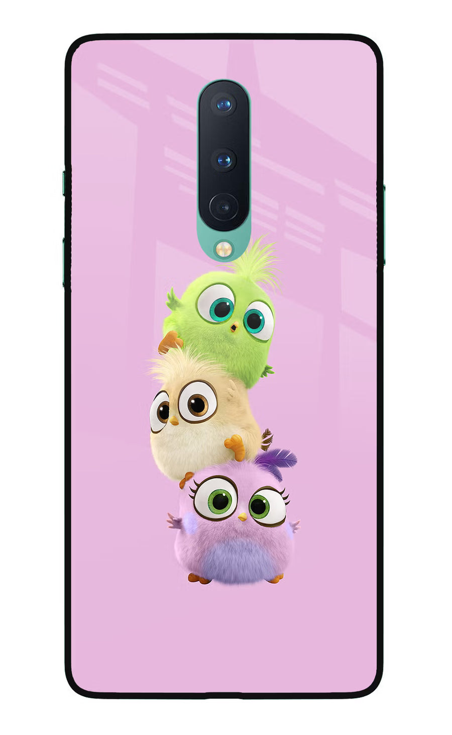 Cute Little Birds Oneplus 8 Back Cover, Glass case