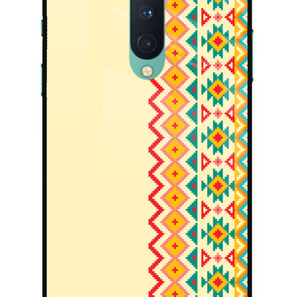 Ethnic Seamless Oneplus 8 Glass Case