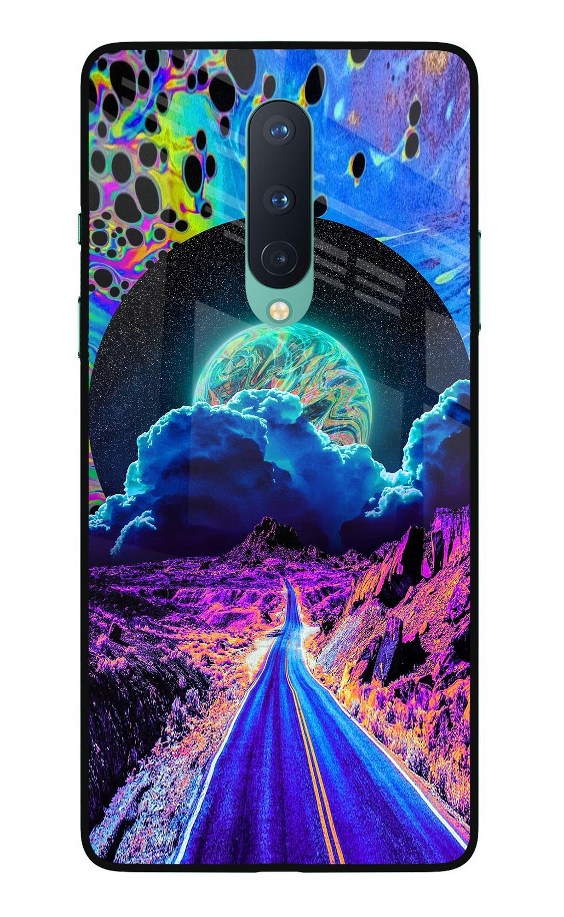 Psychedelic Painting Oneplus 8 Glass Case