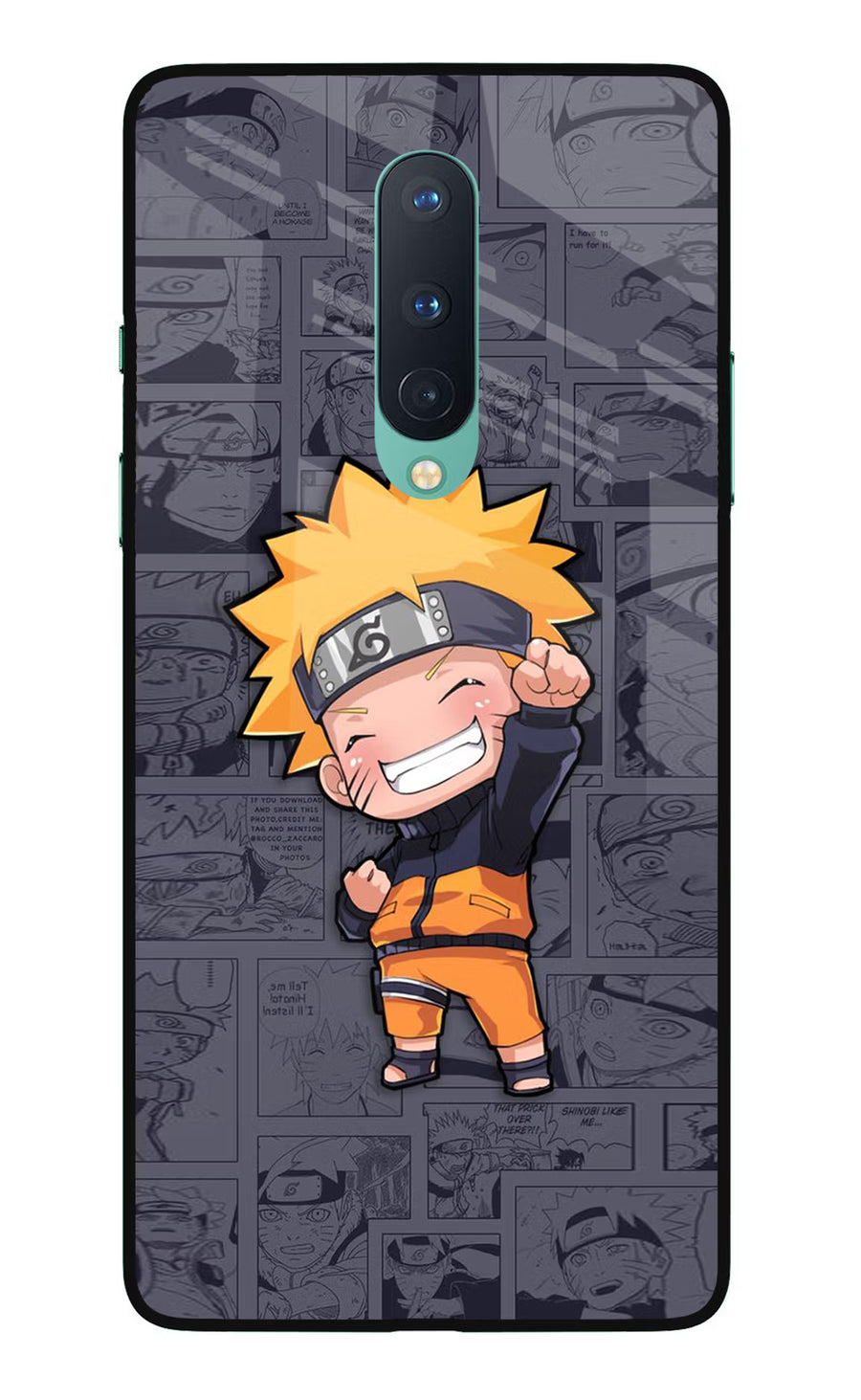Chota Naruto Oneplus 8 Back Cover, Glass case