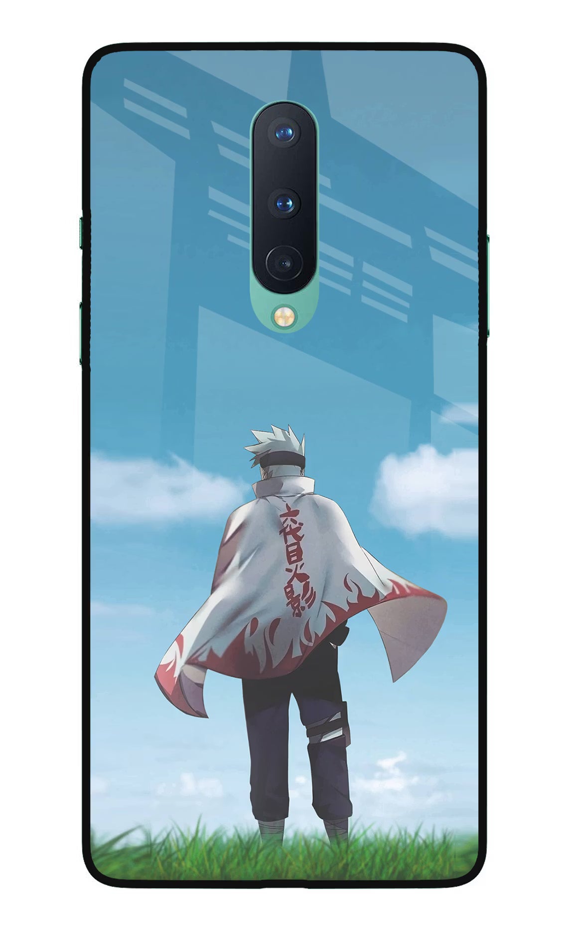 Kakashi Oneplus 8 Glass Case Back Cover by Casekaro