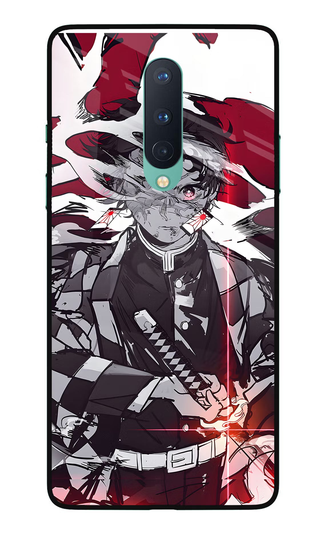 Demon Slayer Oneplus 8 Glass Case Back Cover by Casekaro