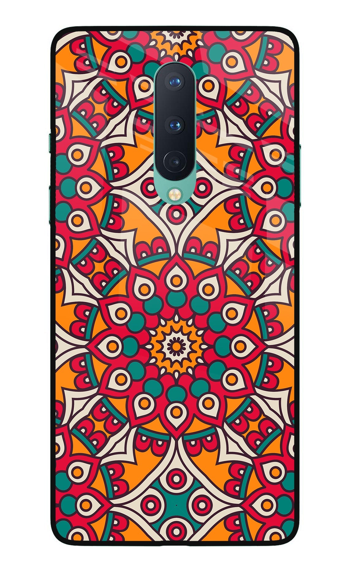 Mandala Art Oneplus 8 Glass Case