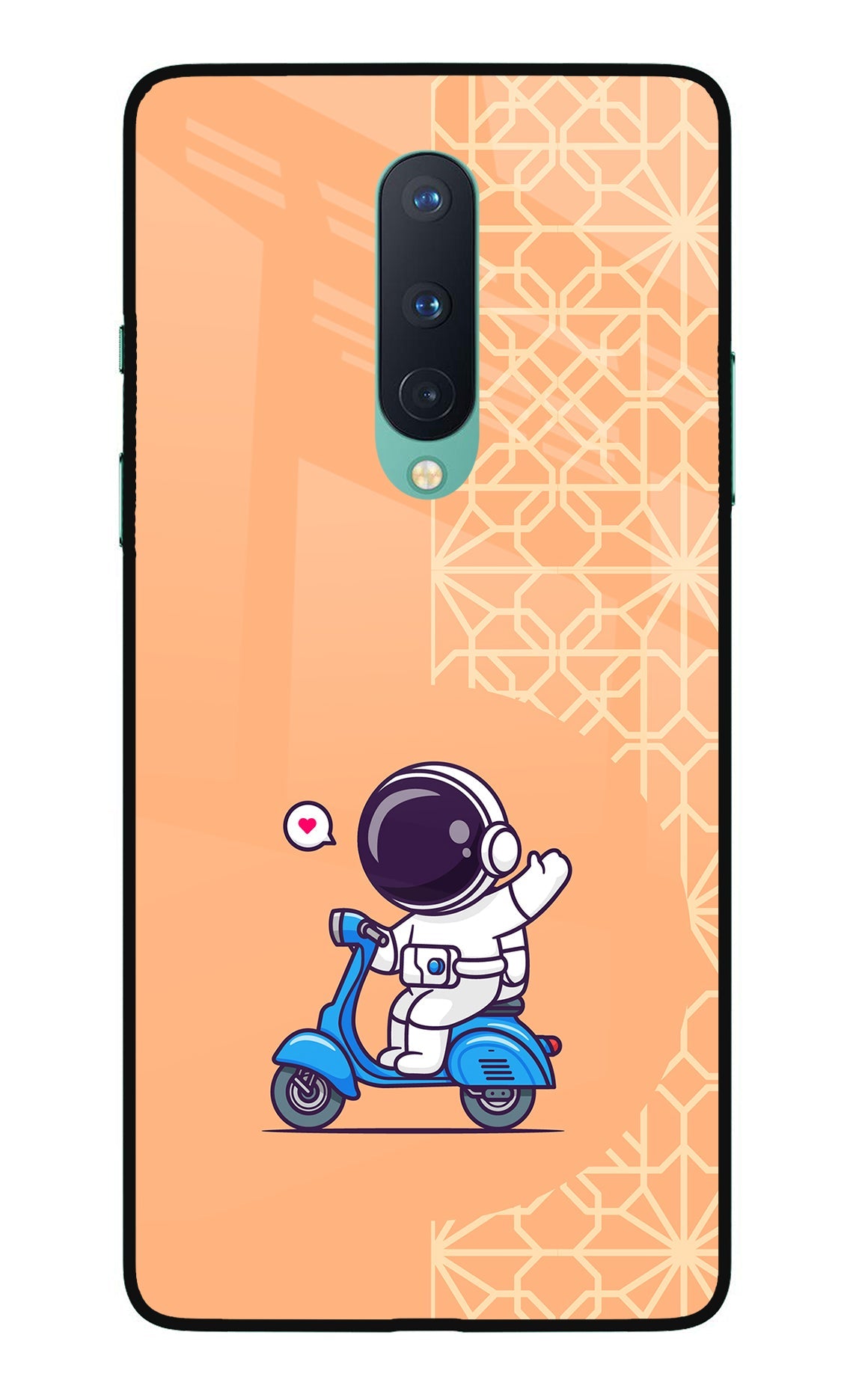 Cute Astronaut Riding Oneplus 8 Back Cover