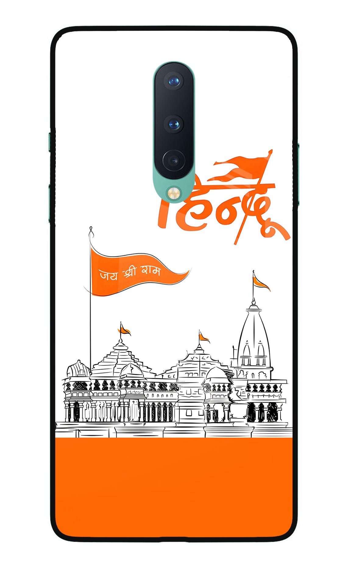 Jai Shree Ram Hindu Oneplus 8 Glass Case