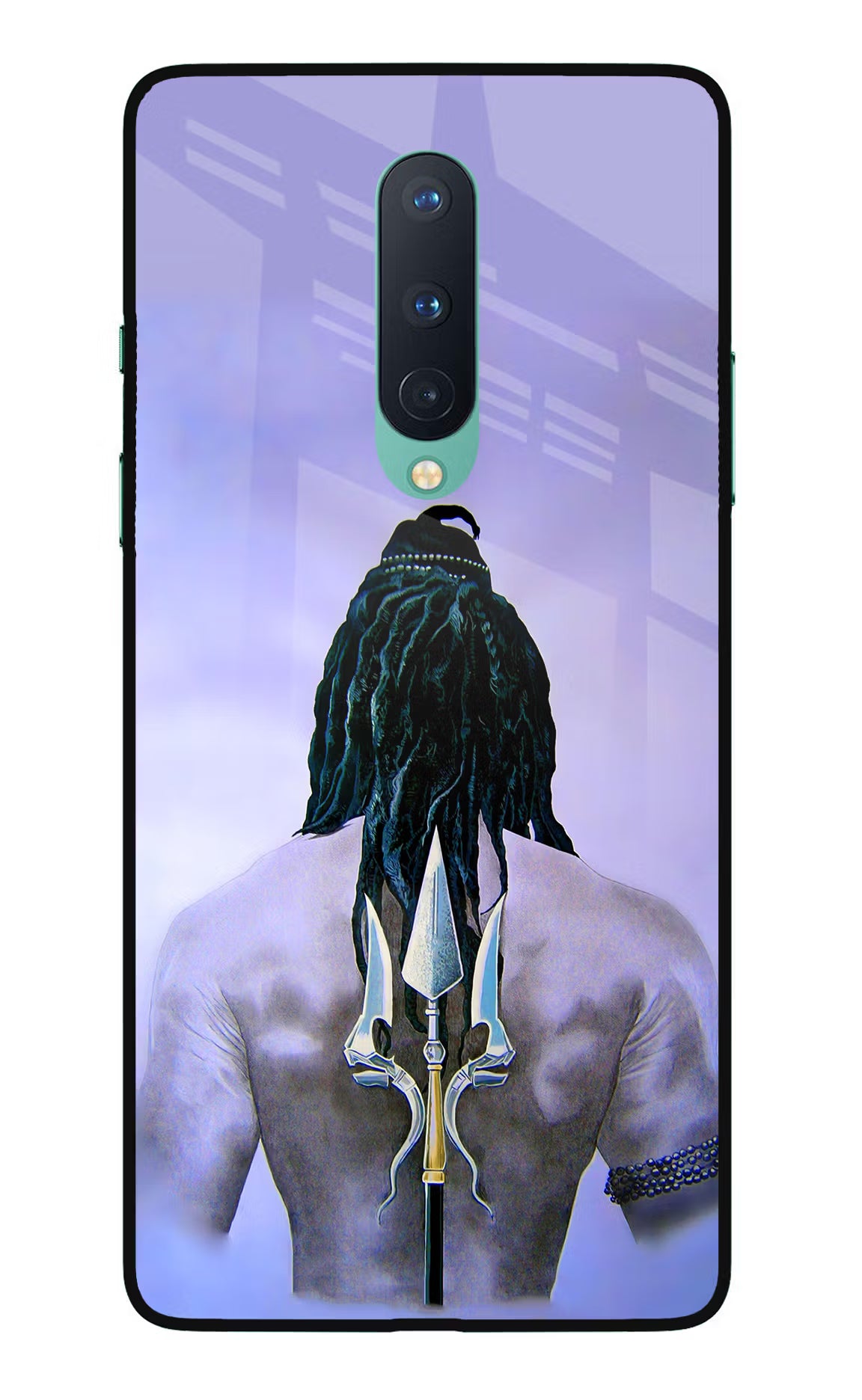 Shiva Oneplus 8 Glass Case Back Cover by Casekaro