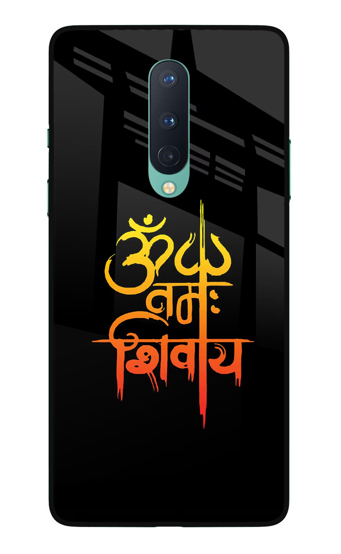 Om Namah Shivay Oneplus 8 Glass Case Back Cover by Casekaro