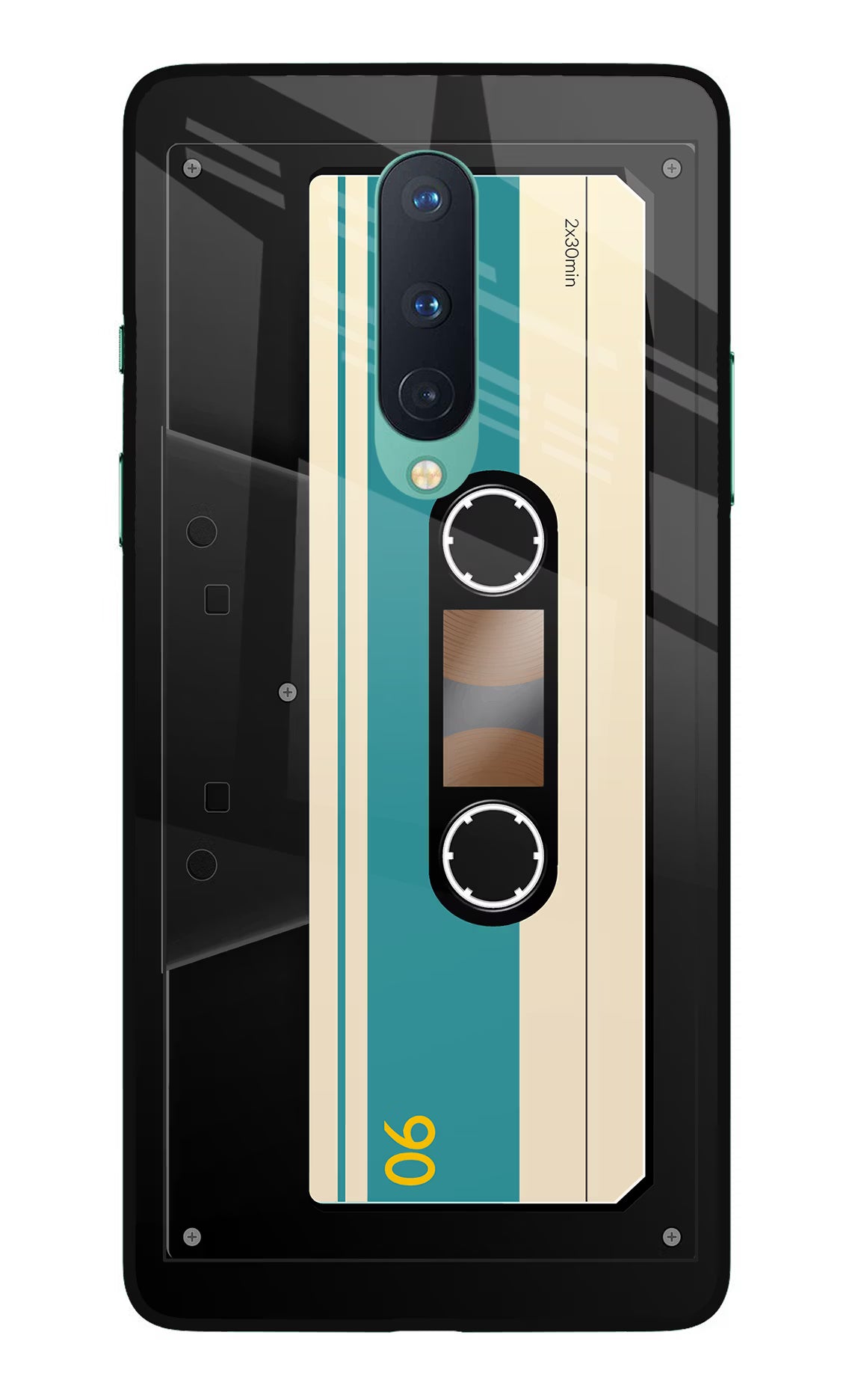 Cassette Oneplus 8 Glass Case Back Cover by Casekaro