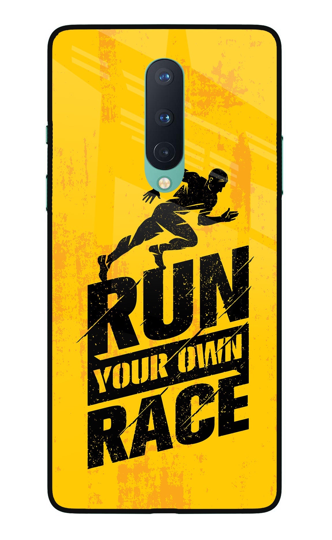 Run Your Own Race Oneplus 8 Glass Case