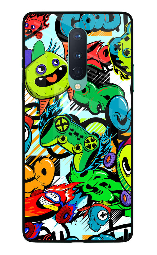 Game Doodle Oneplus 8 Glass Case