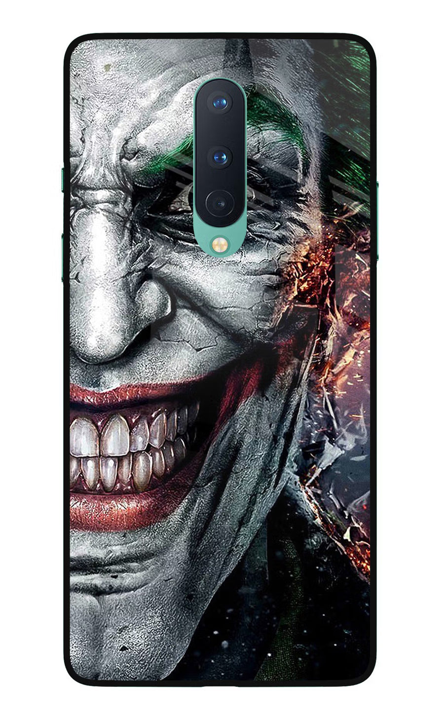 Joker Cam Oneplus 8 Back Cover, Glass case