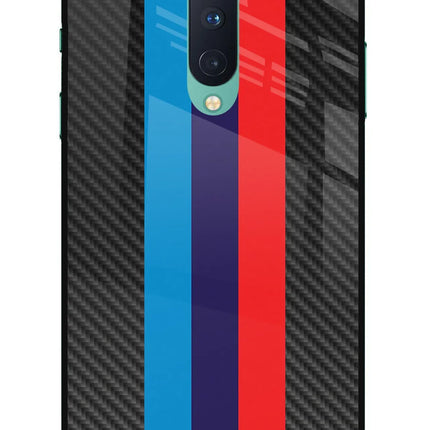 BMW Stripes Pattern Oneplus 8 Glass Case