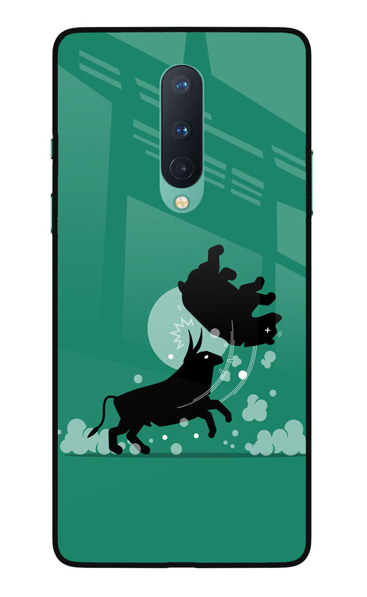 Bull Conqueror Oneplus 8 Glass Case