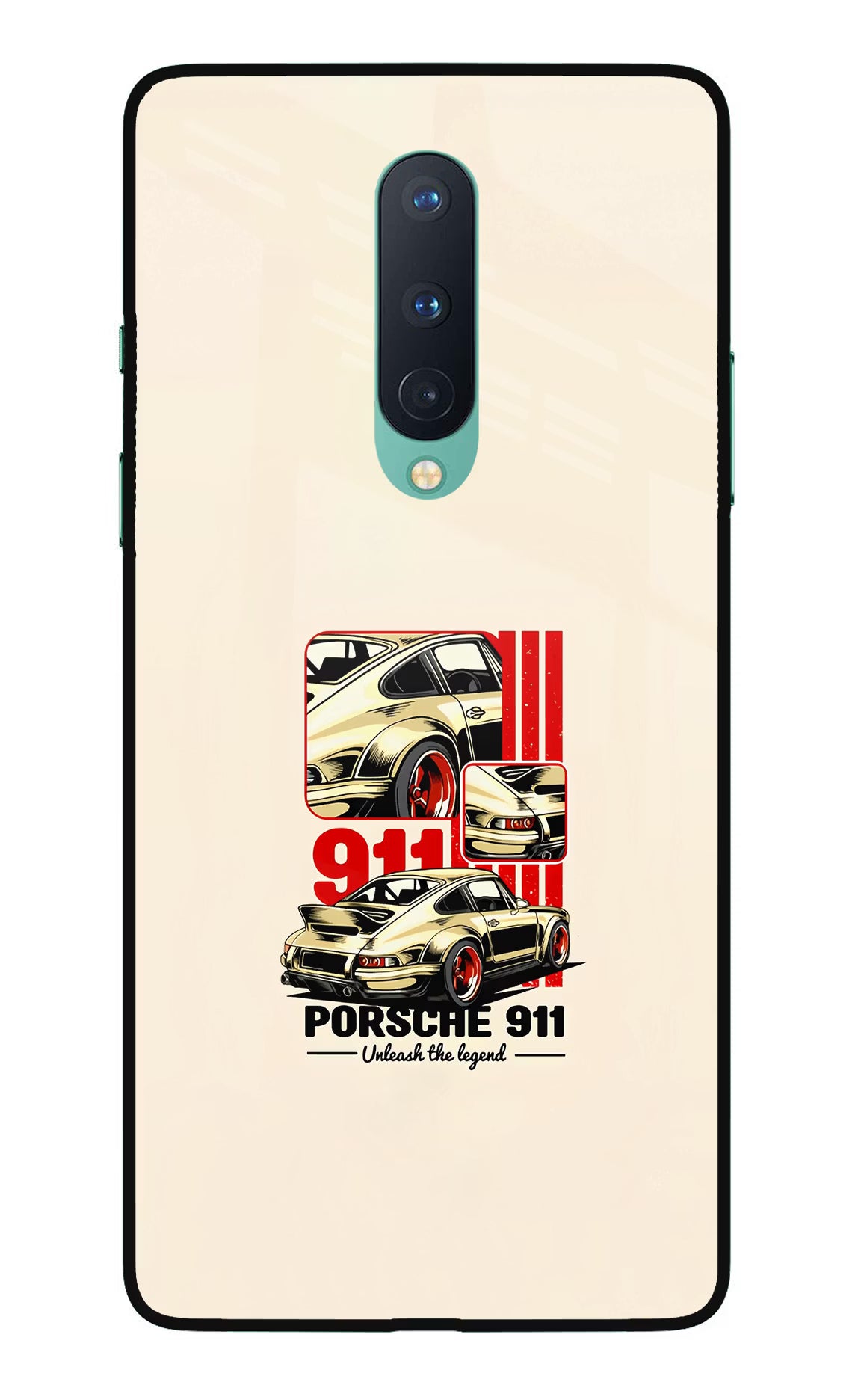 Classic Porsche 911 Oneplus 8 Glass Case