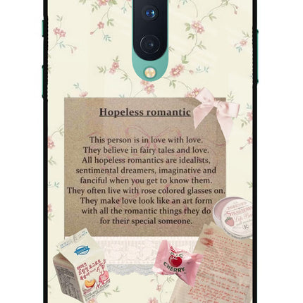 Hopeless Romantic Oneplus 8 Glass Case
