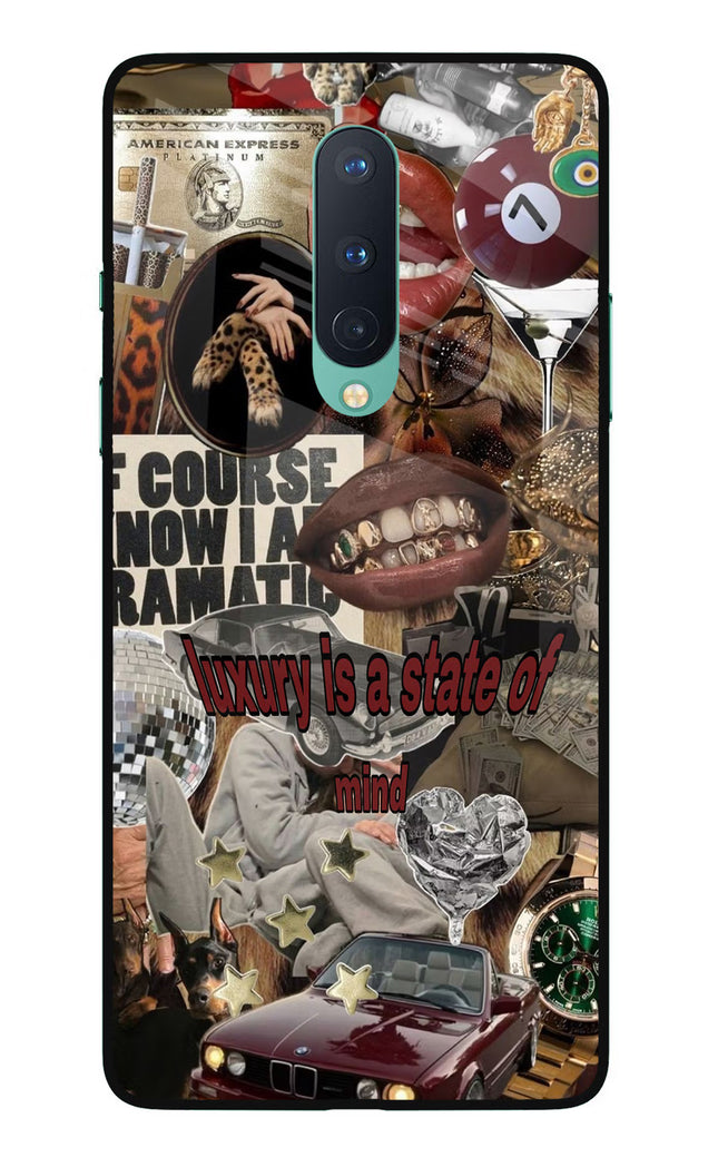 Luxury Oneplus 8 Glass Case